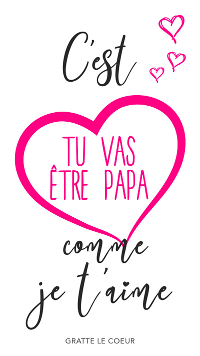 Carte à gratter annonce grossesse PAPA – Image 3