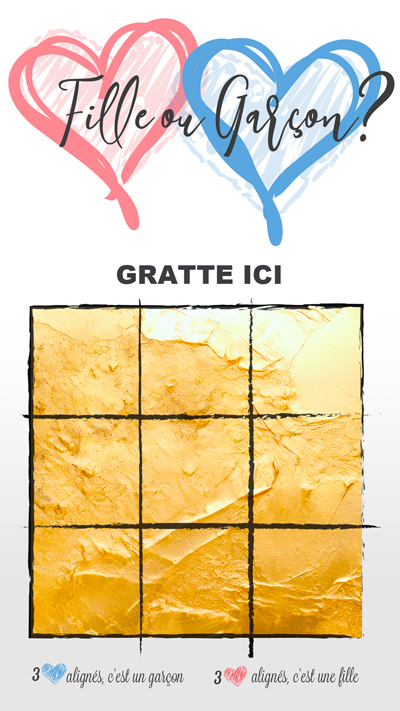 Carte à gratter annonce sexe de bébé Morpion – Image 2