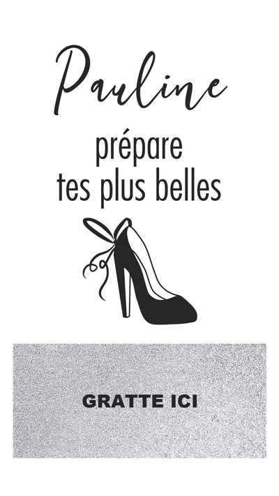 Carte à gratter annonce témoin Escarpin – Image 2