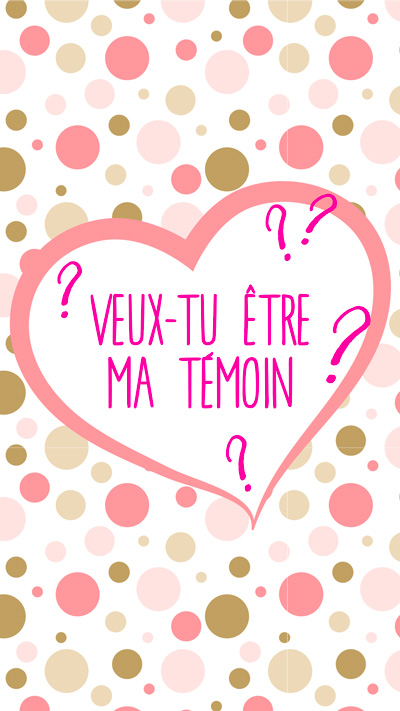 Carte à gratter annonce Témoin fille – Image 3