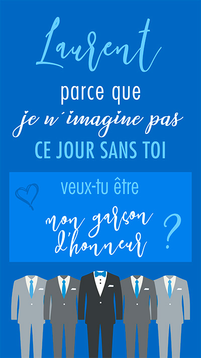 Carte à gratter annonce témoin Costume – Image 3