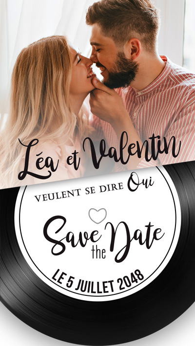 Carte à gratter save the date Vinyle – Image 9