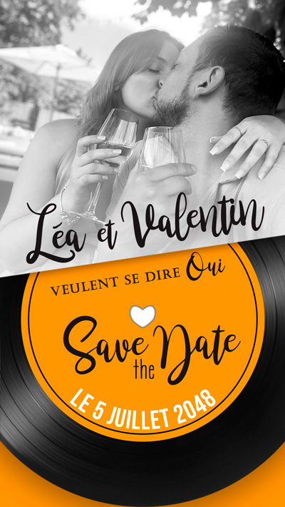 Carte à gratter save the date Vinyle – Image 6