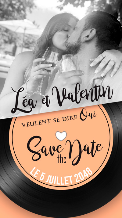 Carte à gratter save the date Vinyle – Image 7