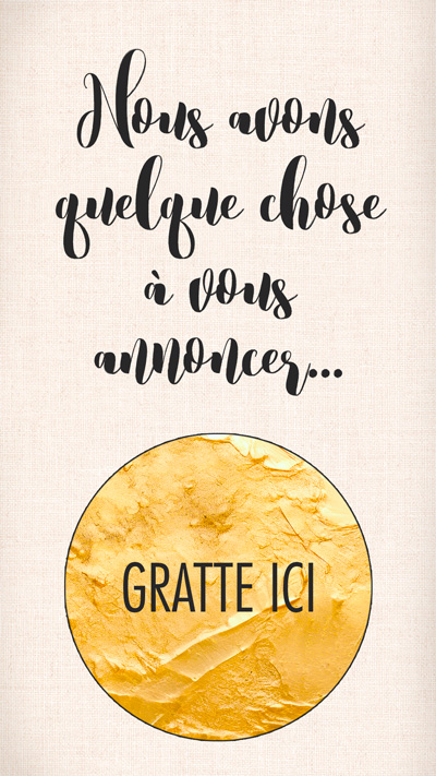 Carte à gratter save the date Message – Image 2